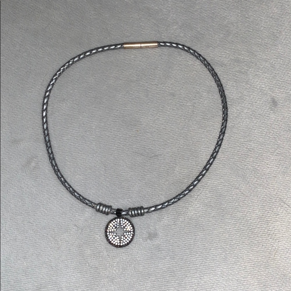 Gray magnetic necklace/choker!
